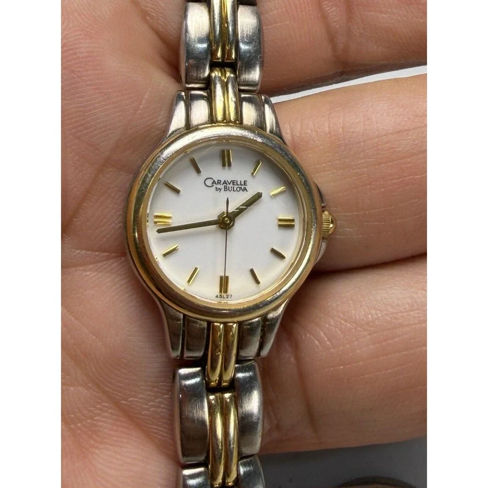 Caravelle by Bulova Women’s Two-Tone Quartz Watch 23.8mm Fresh Battery